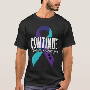 T-shirt Ruban de sensibilisation au suicide des femmes Con