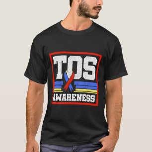 T-shirt Ruban de sensibilisation au syndrome de la travers