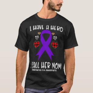 T-shirt Ruban de sensibilisation J'ai un héros appelez sa
