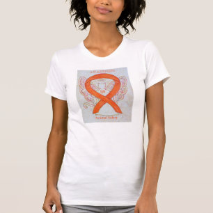 T-shirt Ruban de sensibilisation orange pour la sécurité d