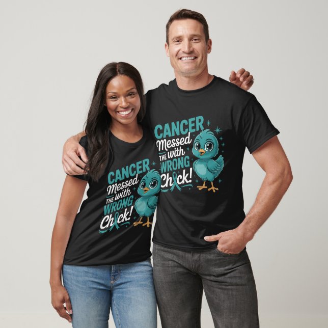 T-shirt Ruban de sensibilisation pour la poule que le canc (Unisexe)