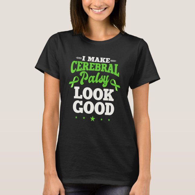 T-shirt Ruban de sensibilisation vert pour patient atteint (Devant)