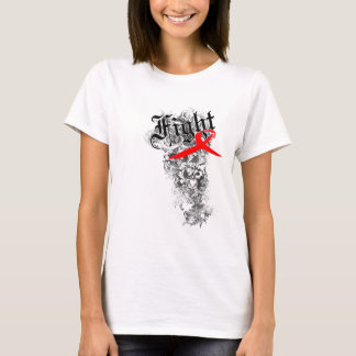 T-shirt Ruban de SIDA de combat - la chemise des femmes