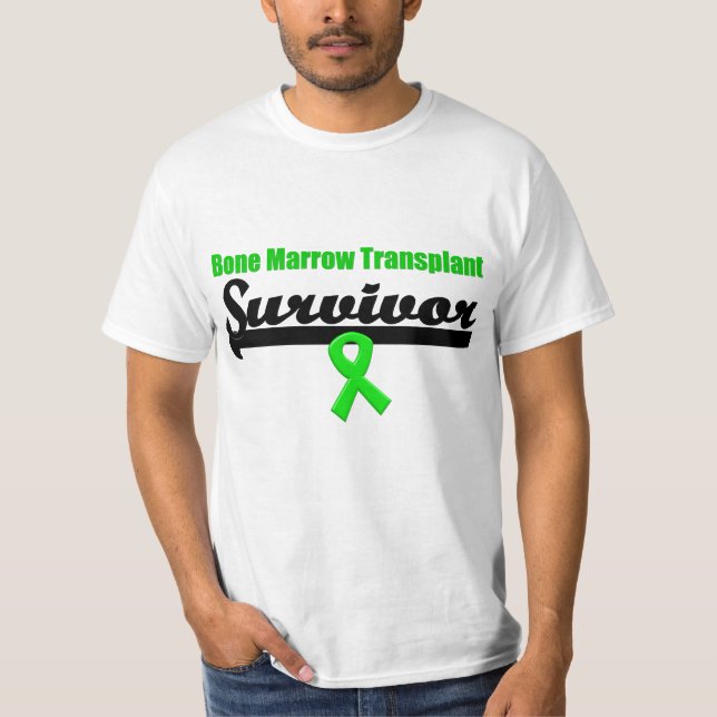 T-shirt Ruban de survivant de greffe de moelle (Devant)