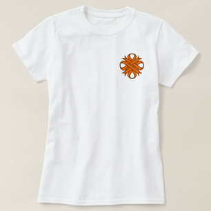 T-shirt Ruban de trèfle orange par Kenneth Yoncich
