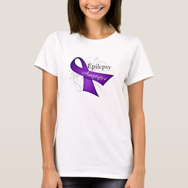 T-shirt Ruban déroulant - Sensibilisation à l'épilepsie (Devant)