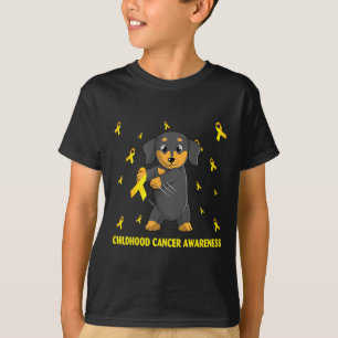 T-shirt Ruban d'or de sensibilisation au cancer de l'enfan