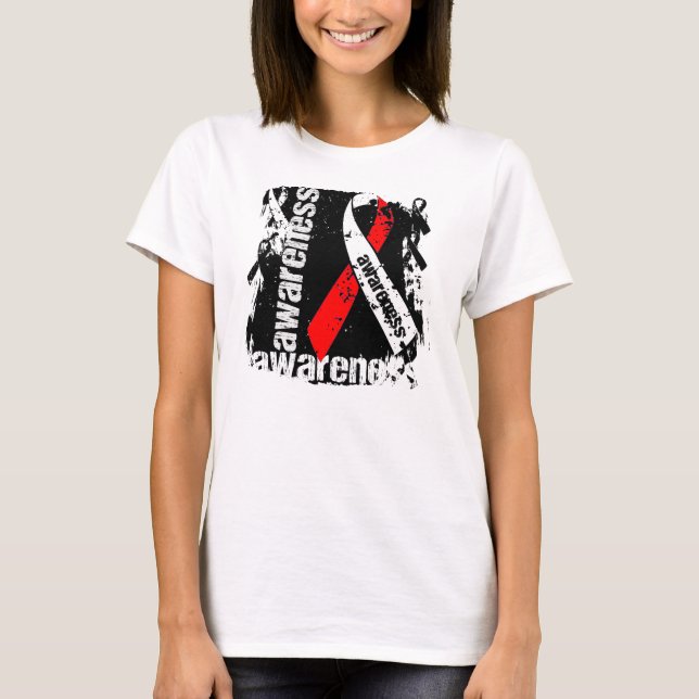 T-shirt Ruban du groupe de sensibilisation MDS (Devant)