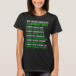 T-shirt Ruban du guerrier de sensibilisation aux blessures
