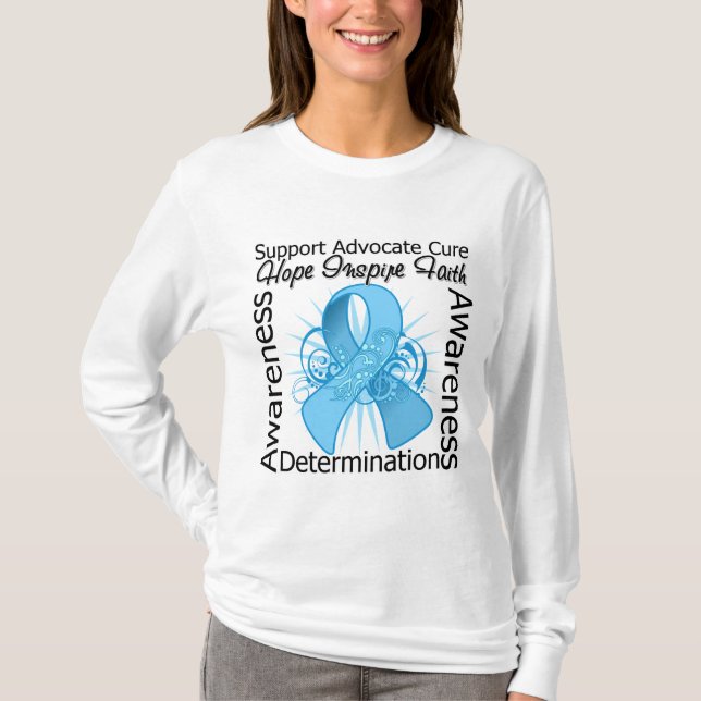 T-shirt Ruban en spirale d'inspirations de Lymphedema (Devant)