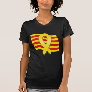 T-shirt Ruban et drapeau catalans