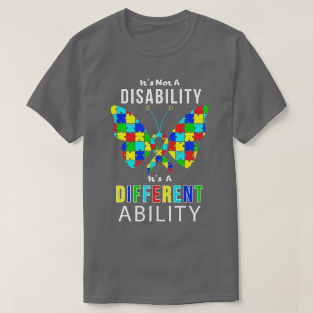 T-shirt Ruban et papillon de la pièce de sensibilisation s (Design devant)