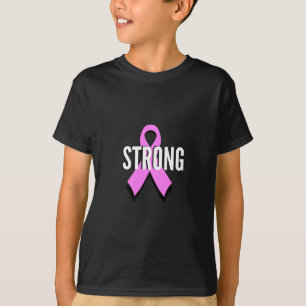 T-shirt Ruban fort de rose de cancer du sein de Cancer de