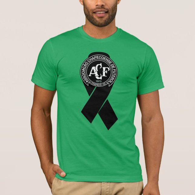 T-shirt Ruban noir de Chapecoense (Devant)