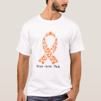 Ruban orange de conscience d'espoir