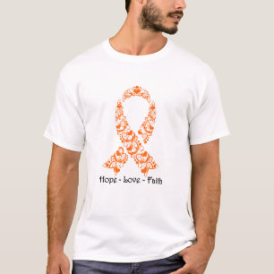 T-shirt Ruban orange de conscience d'espoir