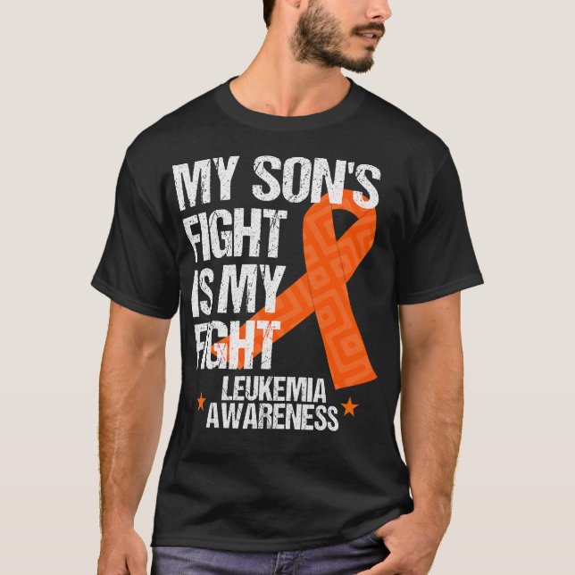 T-shirt Ruban orange de lutte contre la leucémie (Devant)