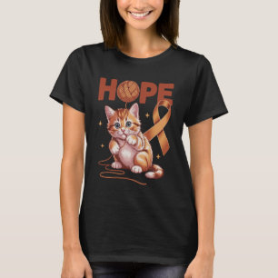 T-shirt Ruban orange de sensibilisation au cancer de l'app