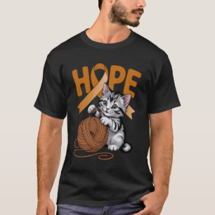 T-shirt Ruban Orange de Sensibilisation au Cancer de l'App