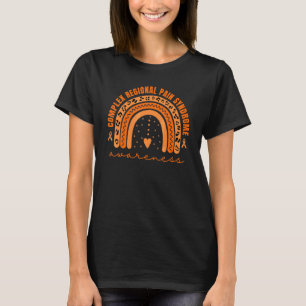 T-shirt Ruban orange de sensibilisation au CRPS arc-en-cie