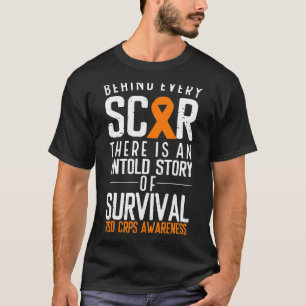 T-shirt Ruban Orange Derrière Chaque Scar Survivor Crps Rs