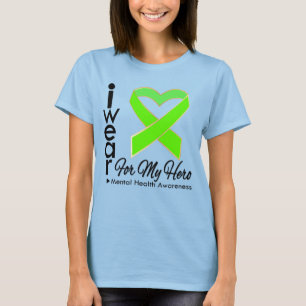 T-shirt Ruban pour mon héros - conscience de santé menta
