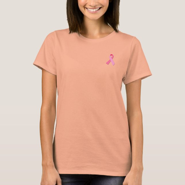 T-shirt Ruban rose (Devant)