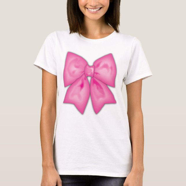 T-shirt Ruban rose (Devant)