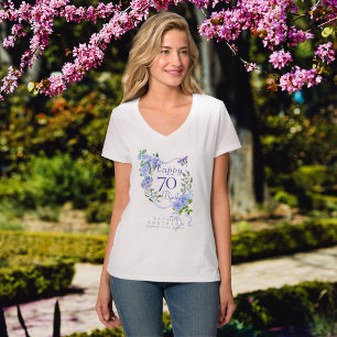 T-shirt Ruban Rose Bleu 70e Anniversaire