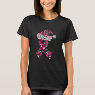 T-shirt Ruban rose Cancer du sein de Noël