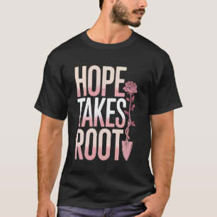 T-shirt Ruban Rose Cancer Sein Jardinage Jardinier