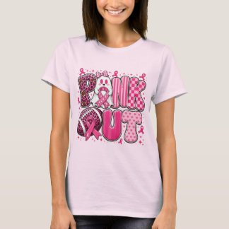 T-shirt Ruban rose tournesol floral soutien contre le canc