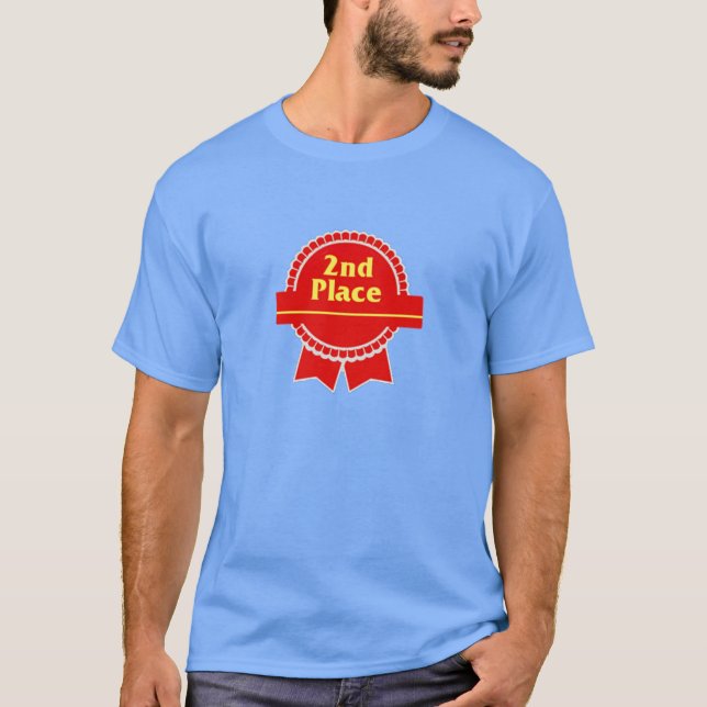 T-shirt Ruban rouge deuxième place (Devant)