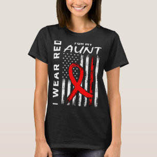T-shirt Ruban Rouge Pour La Sensibilisation à La Maladie C