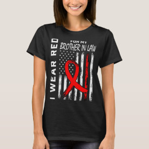 T-shirt Ruban Rouge Pour La Sensibilisation à La Maladie C