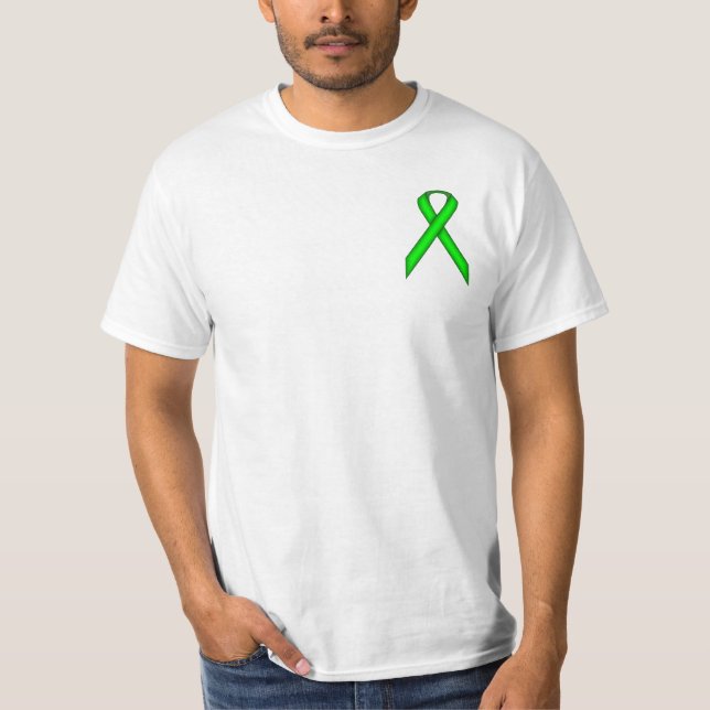 T-shirt Ruban standard vert cime (Devant)