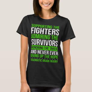 T-shirt Ruban Traumatic Brain Injury Survivant TBI