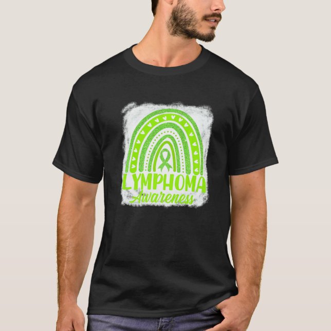 T-shirt Ruban vert citron mignon Boho arc-en-ciel conscien (Devant)