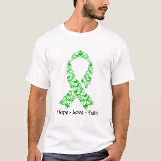 T-shirt Ruban vert de conscience d'espoir