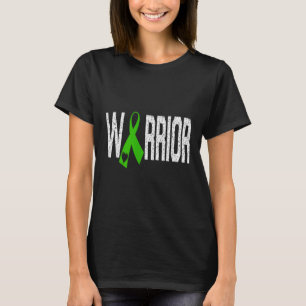T-shirt Ruban vert du cœur de guerrier de la maladie mitoc