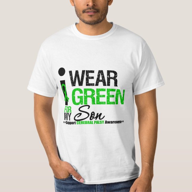 T-shirt Ruban vert d'usage de l'infirmité motrice (Devant)