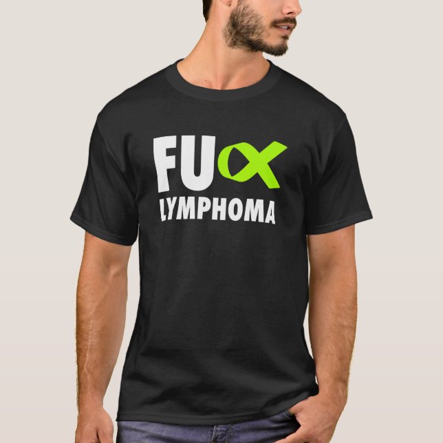 T-shirt Ruban vert Fu Lymphoma Lime - Lymphome (Devant)