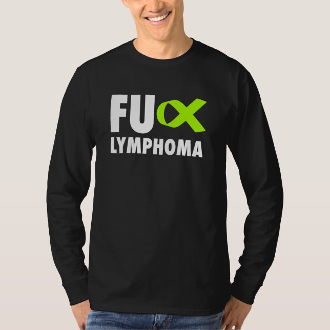 T-shirt Ruban vert Fu Lymphoma Lime - Lymphome (Devant)