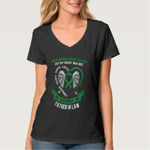 T-shirt Ruban Vert Perte de beau-père Maladie rénale