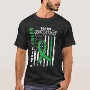 T-shirt Ruban Vert Petite-Fille Maladie Rénale Sensibilisa