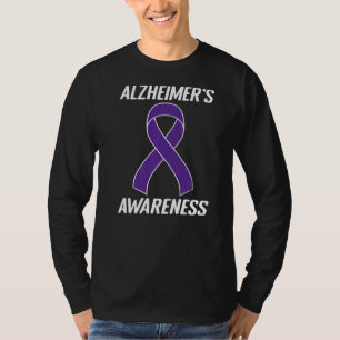 T-shirt Ruban violet Alzheimer de sensibilisation Maman Pa