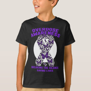 T-shirt Ruban Violet de Sensibilisation au Surdosage de Dr