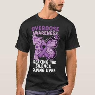 T-shirt Ruban Violet de Sensibilisation au Surdosage Dépen