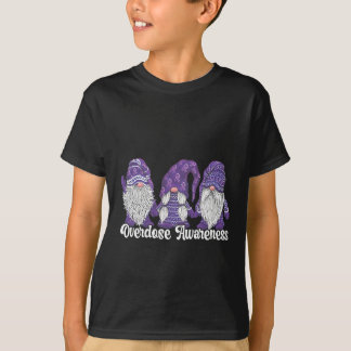 T-shirt Ruban Violet de Sensibilisation au Surdosage Dépen