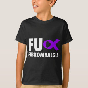 T-shirt Ruban violet Fu Fibromyalgia - Fibro